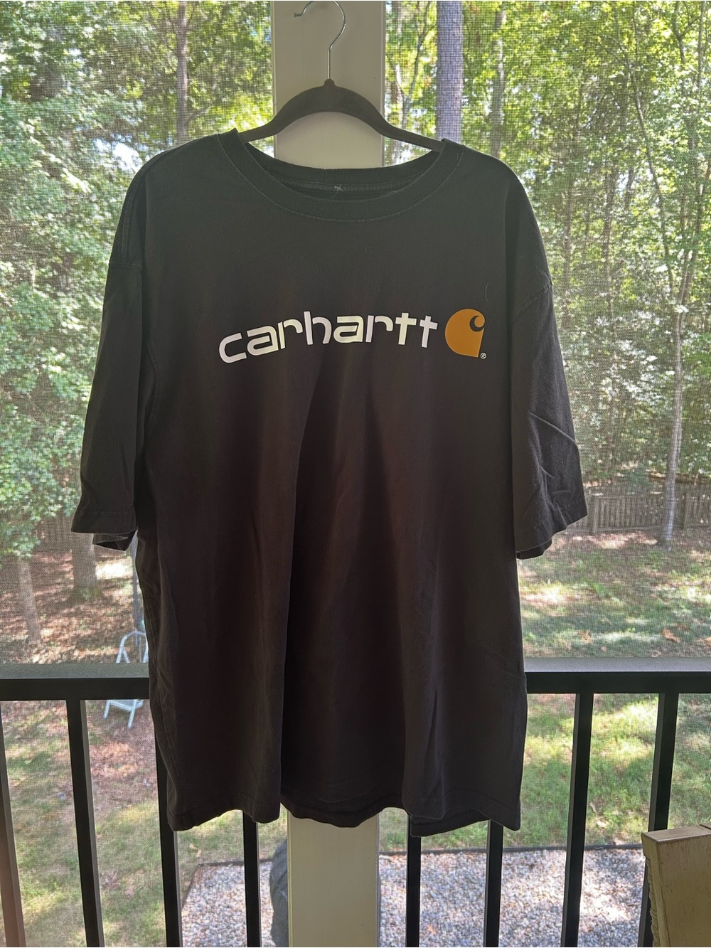 Carhartt Men's Black Logo Graphic T-Shirt 2XL